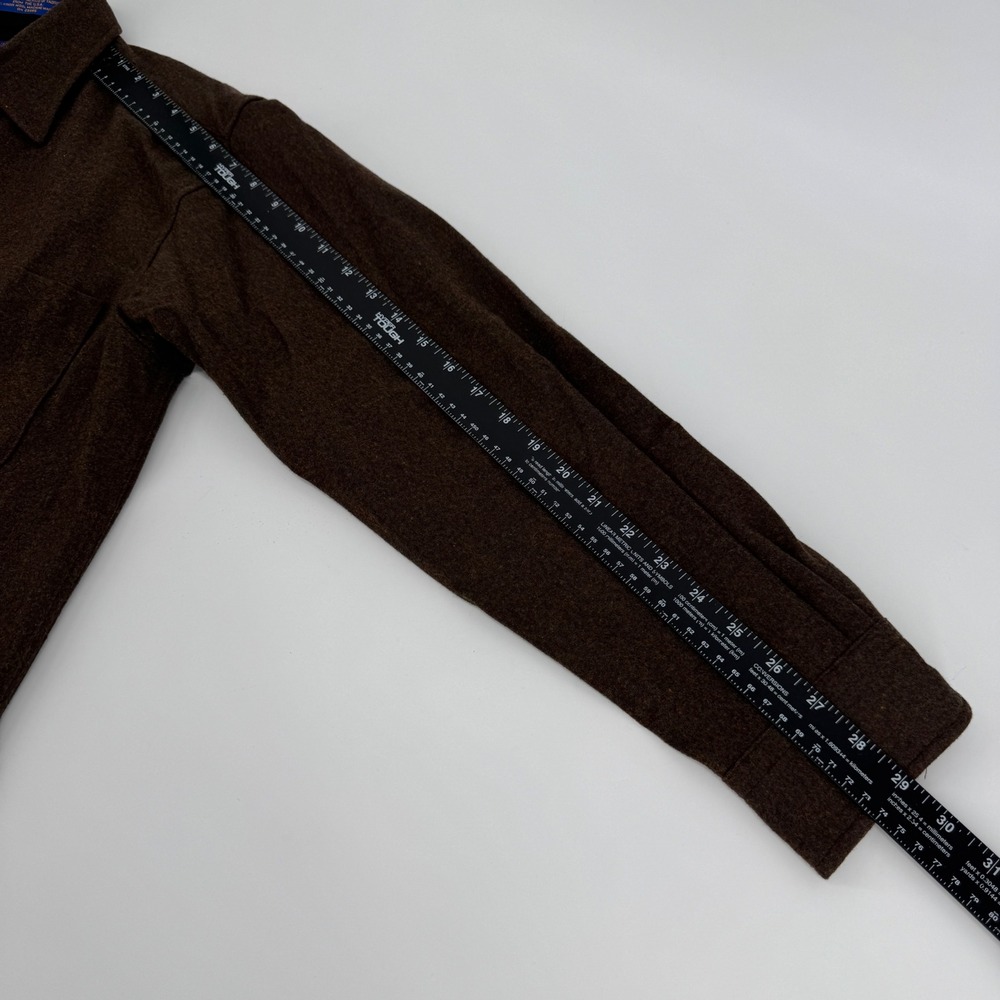Vintage Pendleton Medium Brown Wool Button Down S… - image 10